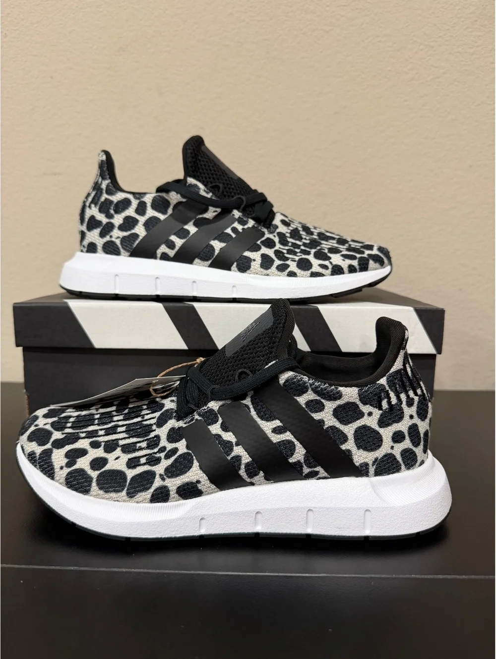 Size 5 - Adidas Women’s Swift Run 1.0 “Animal Print”